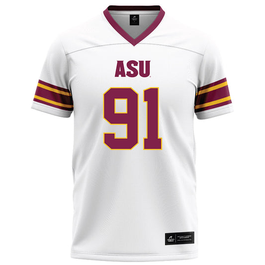 Arizona State - NCAA Football : Rashad McKenzie - White Football Jersey-0