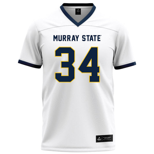 Murray State - NCAA Football : Daniel OBrien - White Football Jersey-0