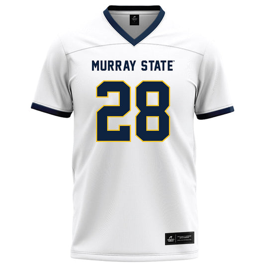 Murray State - NCAA Football : Marty Thomas - White Football Jersey-0