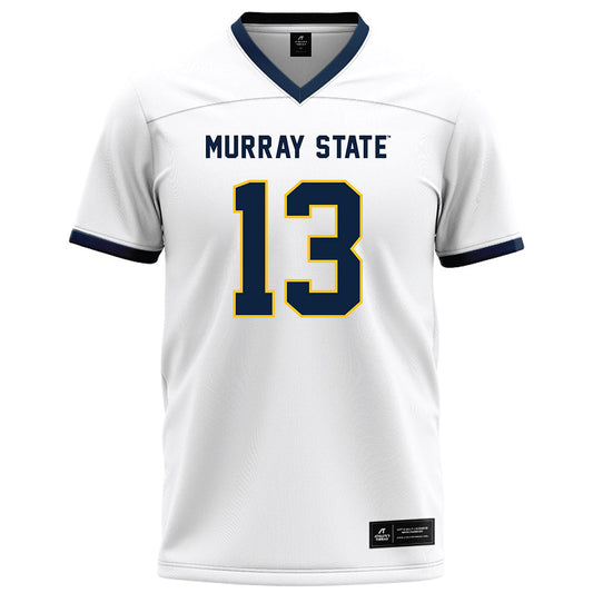 Murray State - NCAA Football : Trey Firestone - White Football Jersey-0