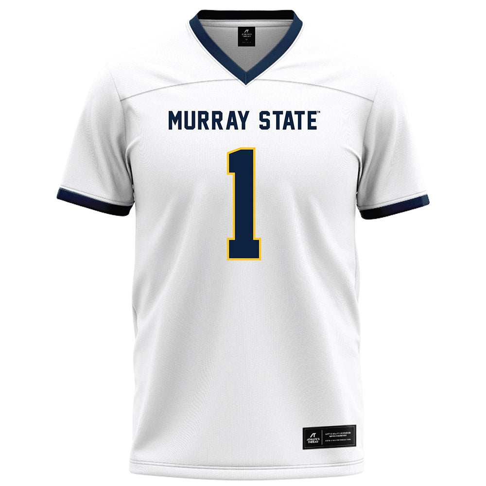 Murray State - NCAA Football : Bryan Pulley - White Football Jersey-0
