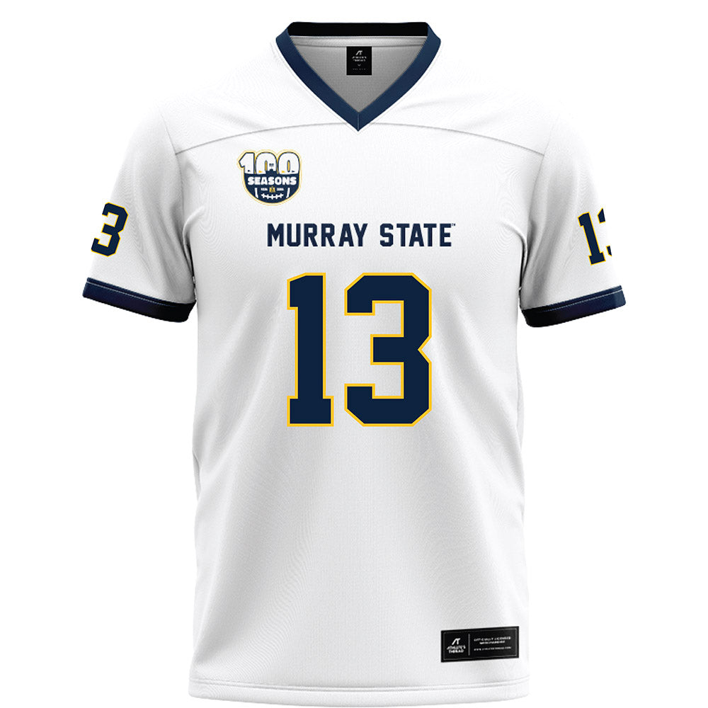 Murray State - NCAA Football : Trey Firestone - White Football Jersey-0