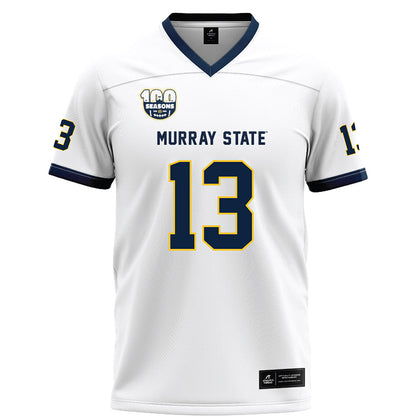 Murray State - NCAA Football : Trey Firestone - White Football Jersey-0