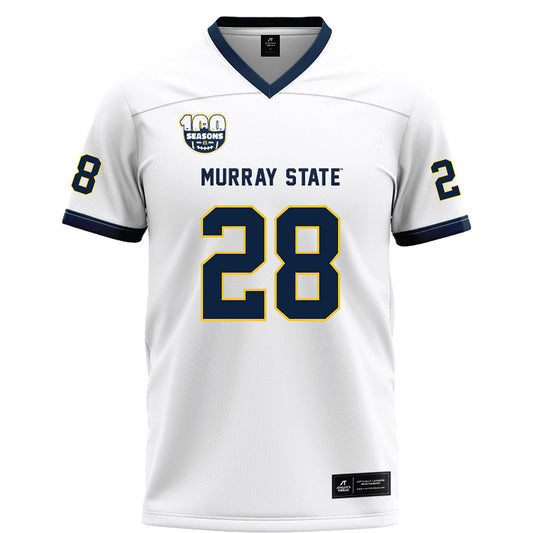 Murray State - NCAA Football : Marty Thomas - White Football Jersey-0