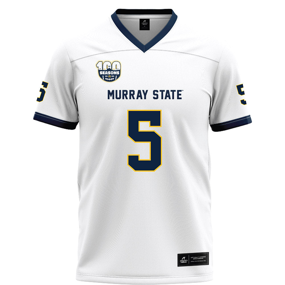 Murray State - NCAA Football : Tyrell Campbell - White Football Jersey-0