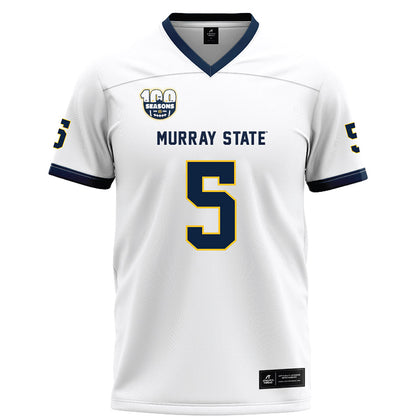 Murray State - NCAA Football : Tyrell Campbell - White Football Jersey-0