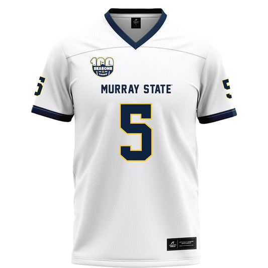 Murray State - NCAA Football : Tyrell Campbell - White Football Jersey-0
