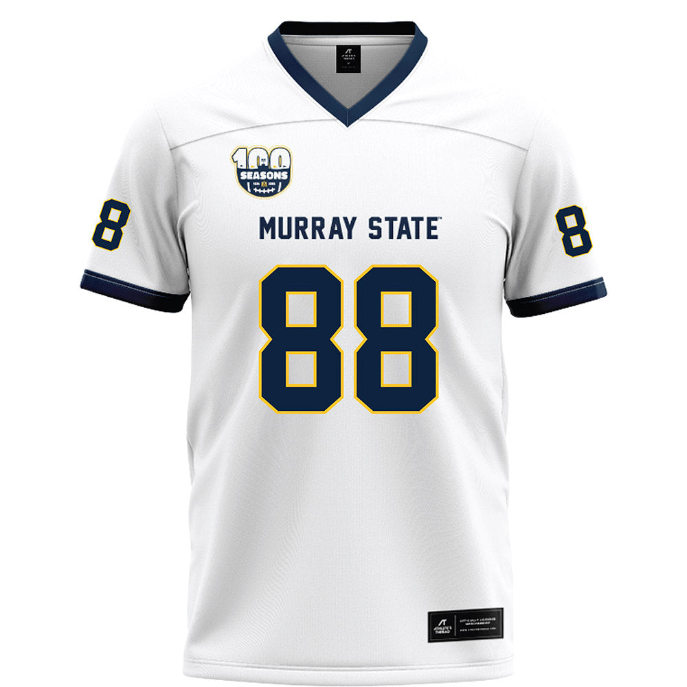 Murray State - NCAA Football : Calerbe Hermane - White Football Jersey-0