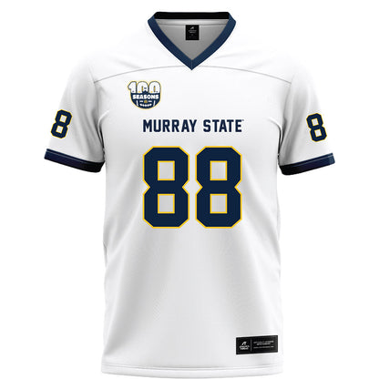 Murray State - NCAA Football : Calerbe Hermane - White Football Jersey-0
