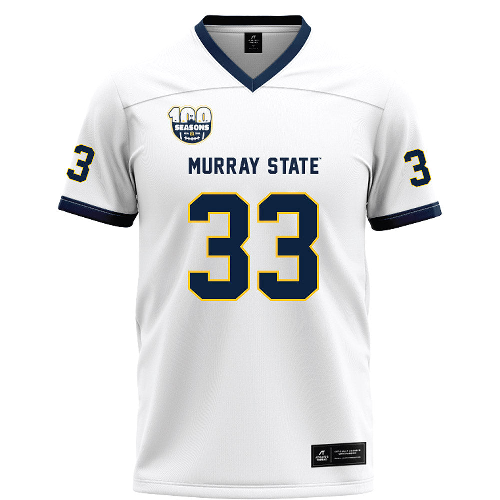Murray State - NCAA Football : Daniel Aganbi - White Football Jersey-0