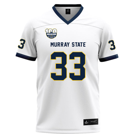 Murray State - NCAA Football : Myles Mclaughlin - White Football Jersey-0