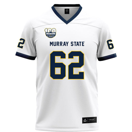 Murray State - NCAA Football : Jake Coffey - White Football Jersey-0