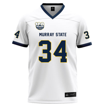 Murray State - NCAA Football : Daniel OBrien - White Football Jersey-0