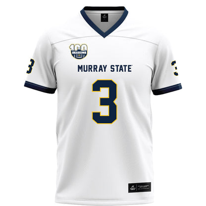 Murray State - NCAA Football : baxter wright - White Football Jersey-0