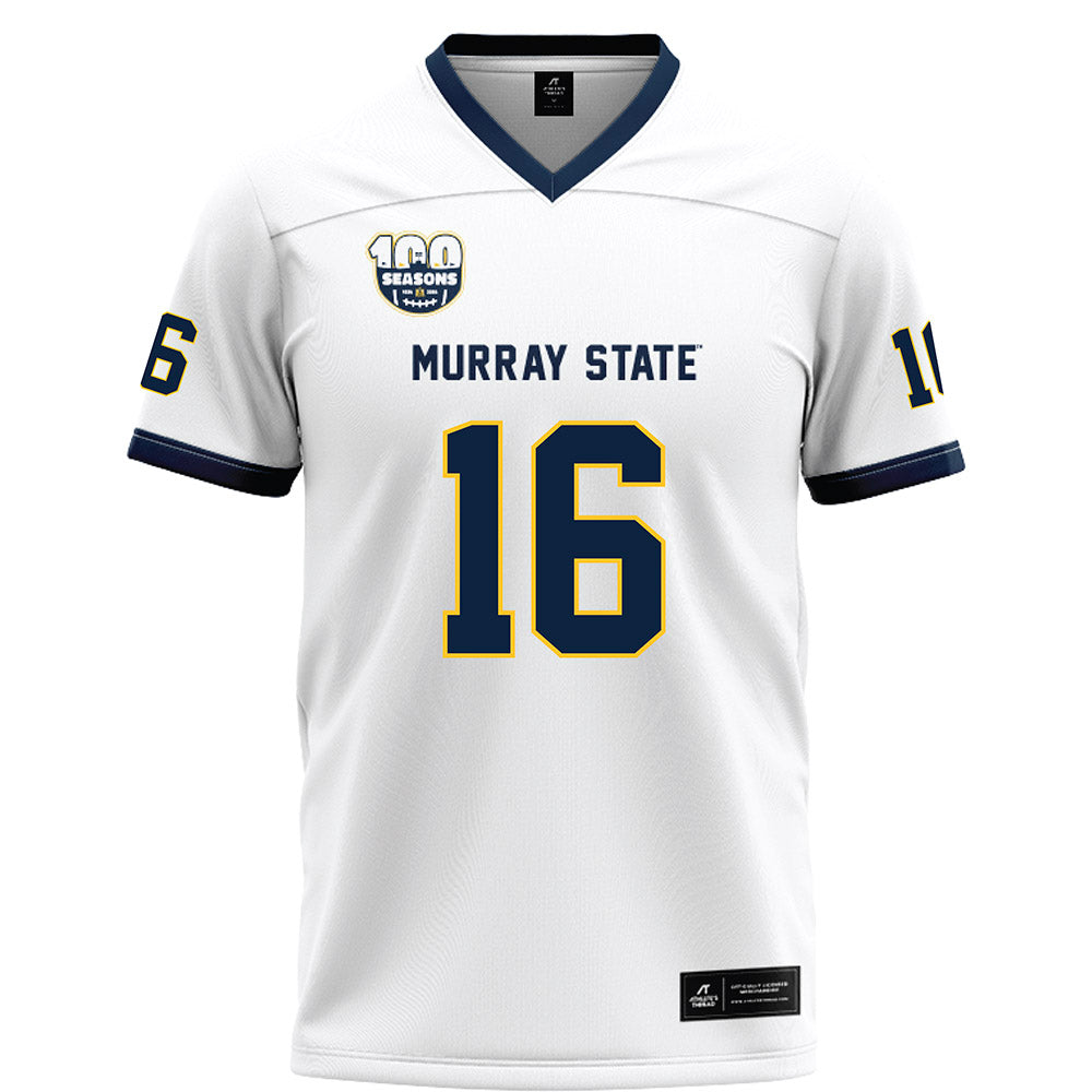 Murray State - NCAA Football : Marley McKenzie - White Football Jersey-0
