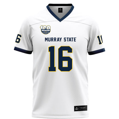 Murray State - NCAA Football : Marley McKenzie - White Football Jersey-0