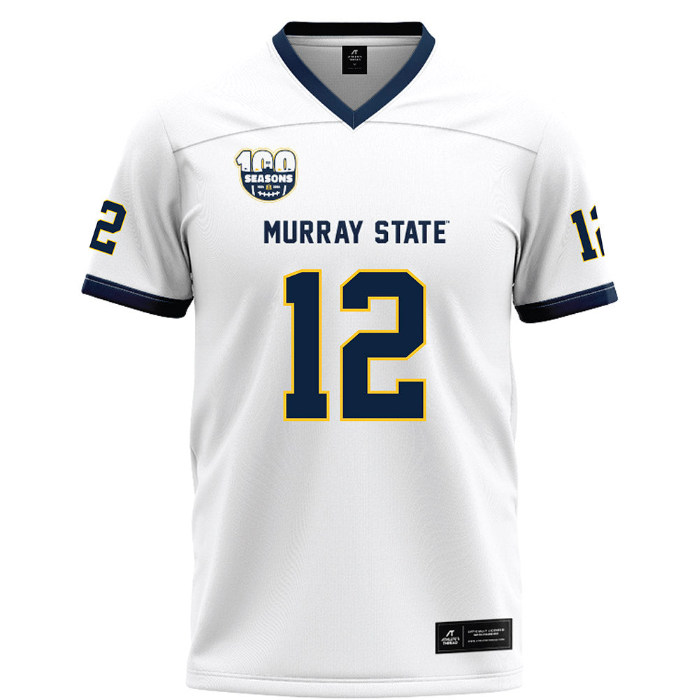 Murray State - NCAA Football : Ty Brown - White Football Jersey-0