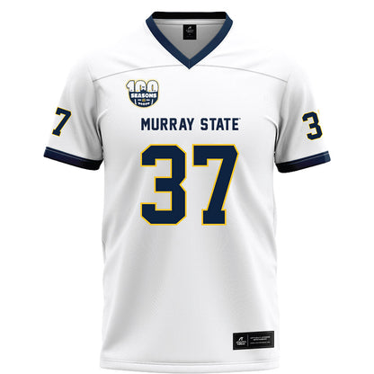 Murray State - NCAA Football : Dax Pregeant - White Football Jersey-0