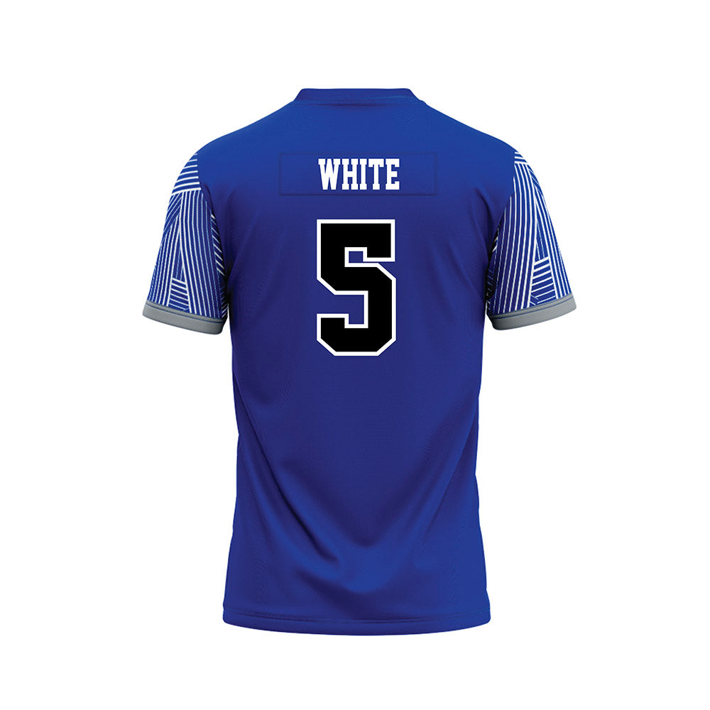 CNU - NCAA Football : Gunner White - Blue Football Jersey