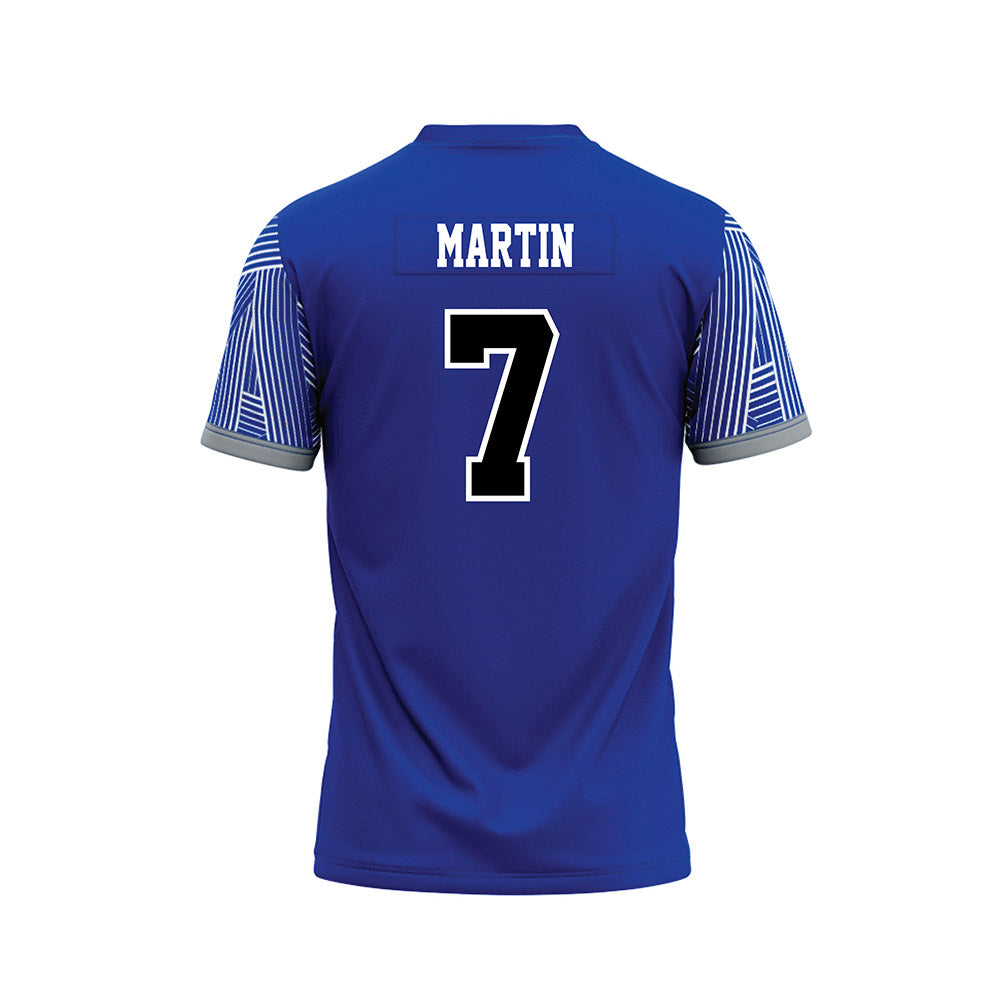 CNU - NCAA Football : Noah Martin - Blue Football Jersey-1