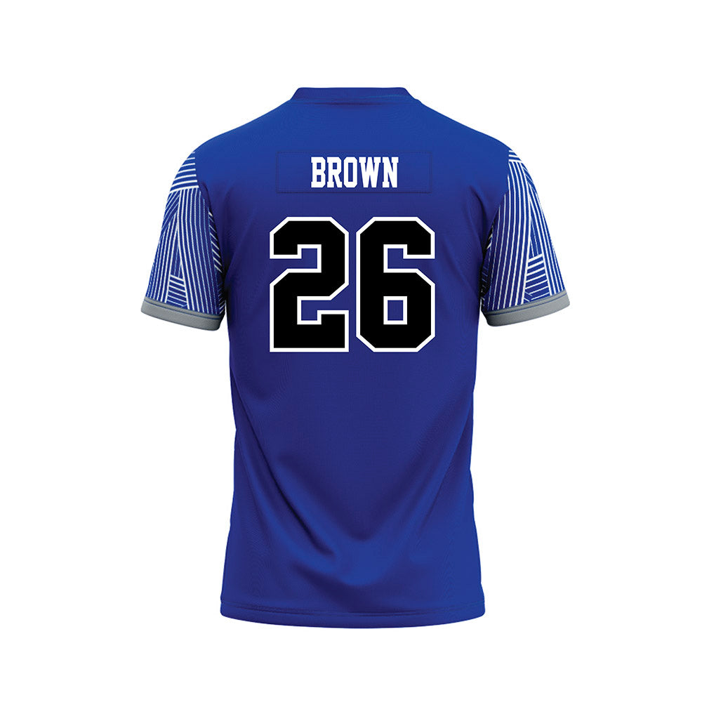 CNU - NCAA Football : Zaliak Brown - Blue Football Jersey-1