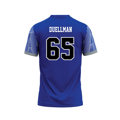 CNU - NCAA Football : Chris Duellman - Blue Football Jersey-1