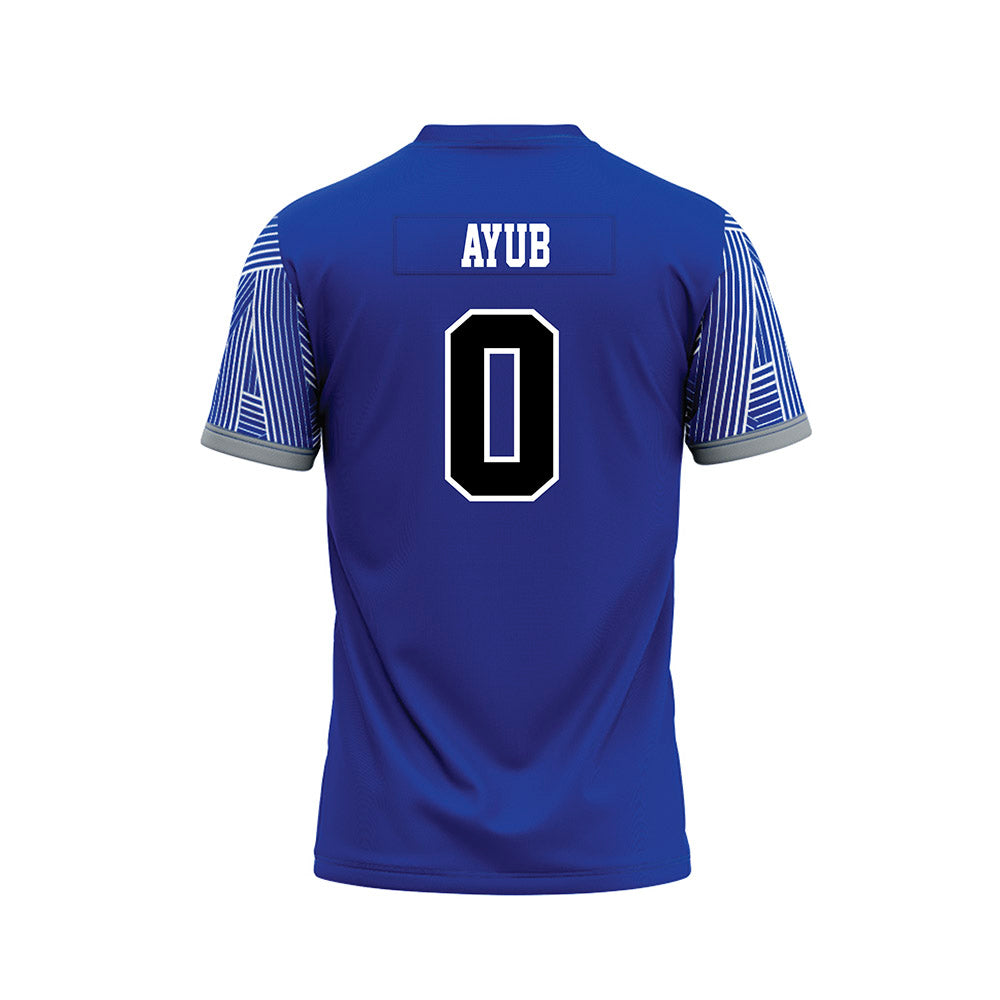CNU - NCAA Football : Shahmir Ayub - Blue Football Jersey-1