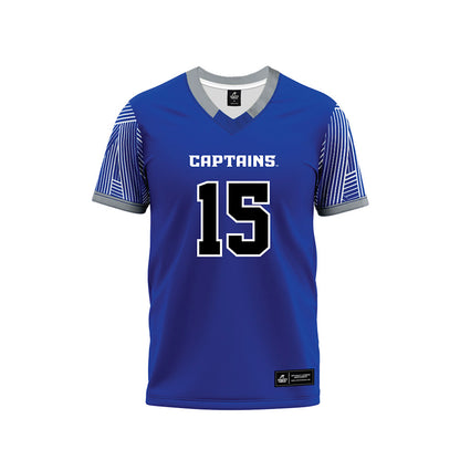 CNU - NCAA Football : Cooper Meads - Blue Football Jersey-0