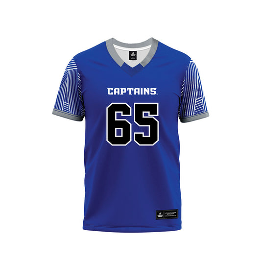CNU - NCAA Football : Chris Duellman - Blue Football Jersey-0