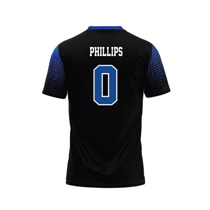 CNU - NCAA Football : Thomas Phillips - Black Football Jersey-1
