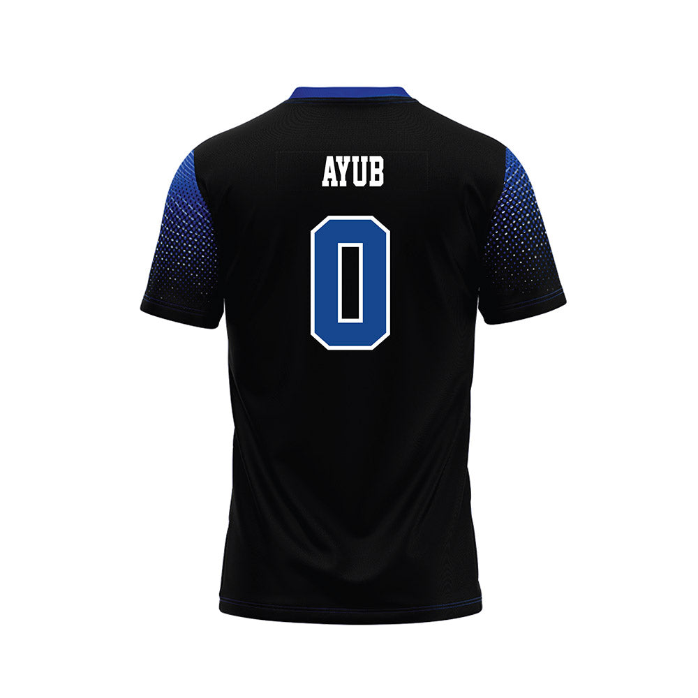 CNU - NCAA Football : Raja Ayub - Black Football Jersey-1