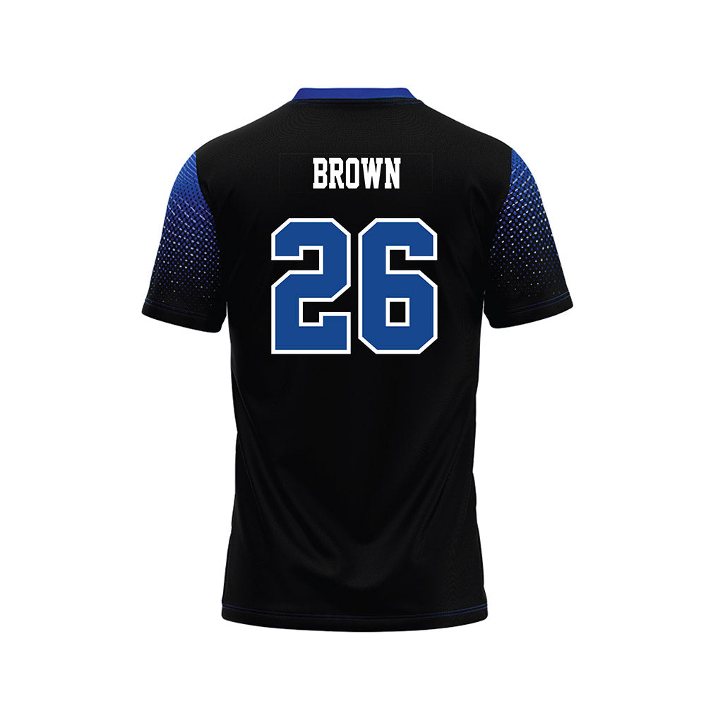 CNU - NCAA Football : Zaliak Brown - Black Football Jersey-1
