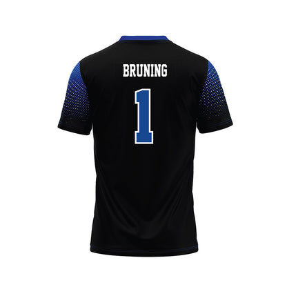 CNU - NCAA Football : Masi Bruning - Black Football Jersey-1