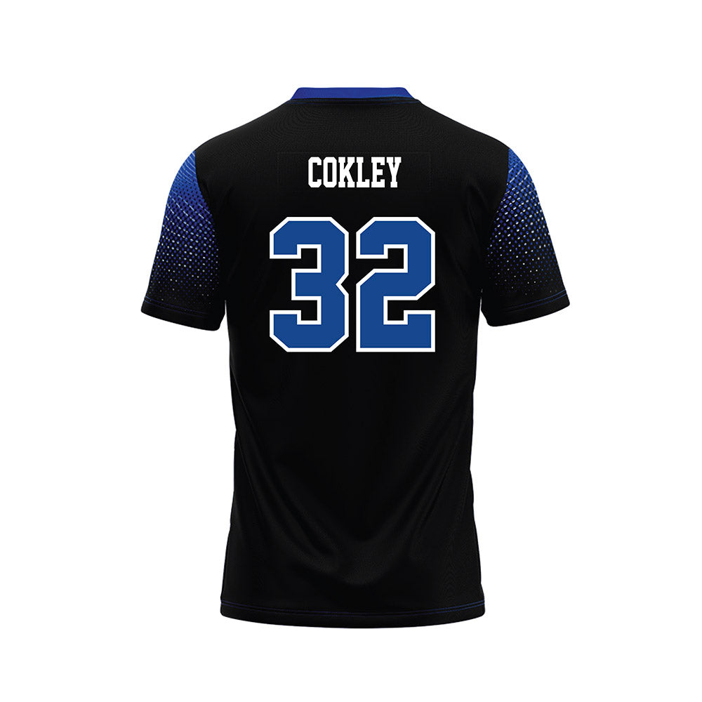 CNU - NCAA Football : Jordan Cokley - Black Football Jersey-1