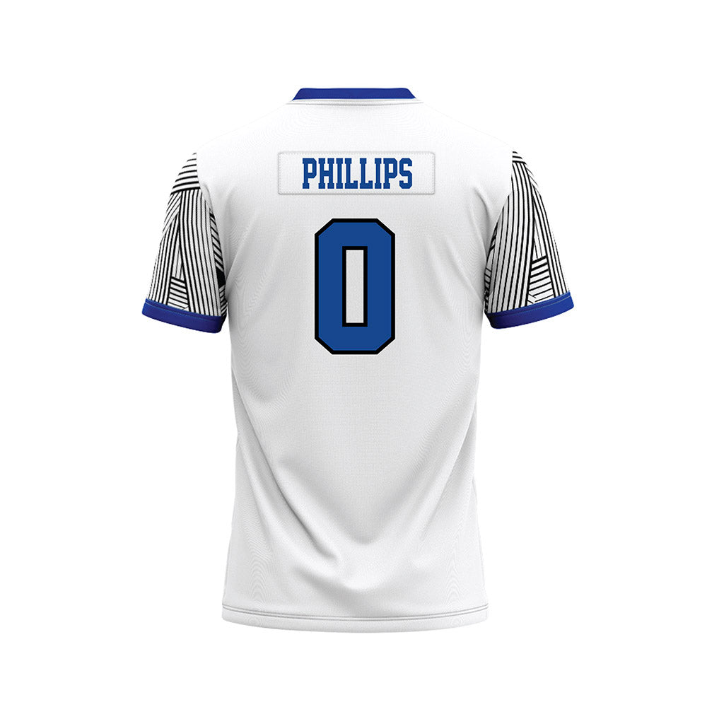 CNU - NCAA Football : Thomas Phillips - White Football Jersey-1
