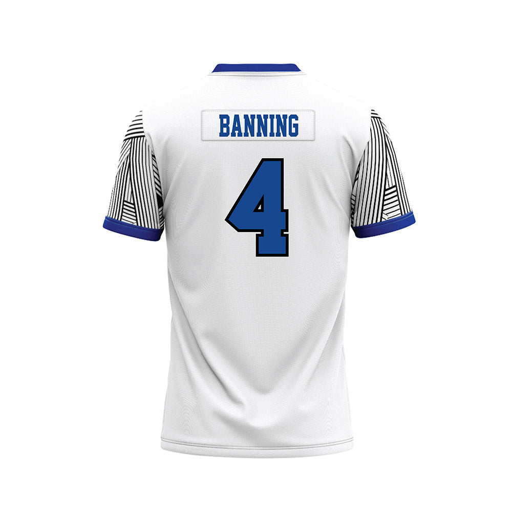 CNU - NCAA Football : Bryce Banning - White Football Jersey-1