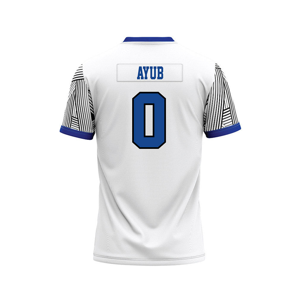 CNU - NCAA Football : Raja Ayub - White Football Jersey-1