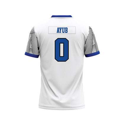 CNU - NCAA Football : Shahmir Ayub - White Football Jersey-1