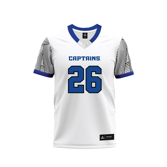 CNU - NCAA Football : Zaliak Brown - White Football Jersey-0