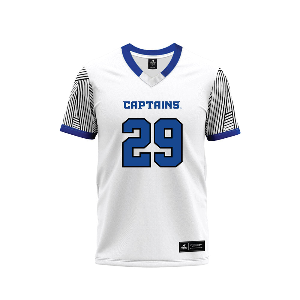 CNU - NCAA Football : Chase Langpaul - White Football Jersey-0