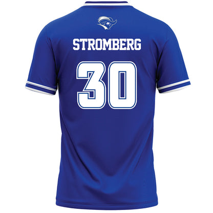 CNU - NCAA Men's Lacrosse : Jacob Stromberg - Blue Lacrosse Jersey-1