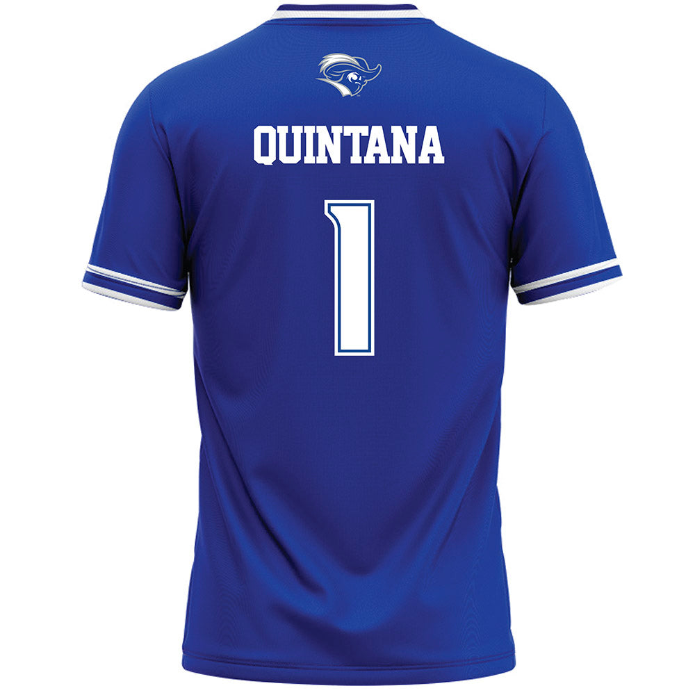 CNU - NCAA Men's Lacrosse : Sebastian Quintana - Blue Lacrosse Jersey -1