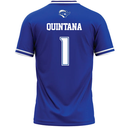 CNU - NCAA Men's Lacrosse : Sebastian Quintana - Blue Lacrosse Jersey -1