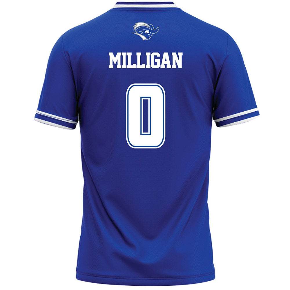 CNU - NCAA Men's Lacrosse : Ryan Milligan - Blue Lacrosse Jersey -1