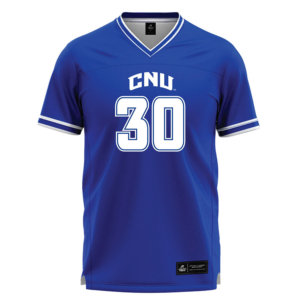 CNU - NCAA Men's Lacrosse : Jacob Stromberg - Blue Lacrosse Jersey-0
