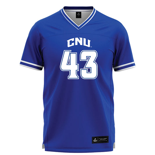 CNU - NCAA Men's Lacrosse : Sebastian Quintana - Blue Lacrosse Jersey-0