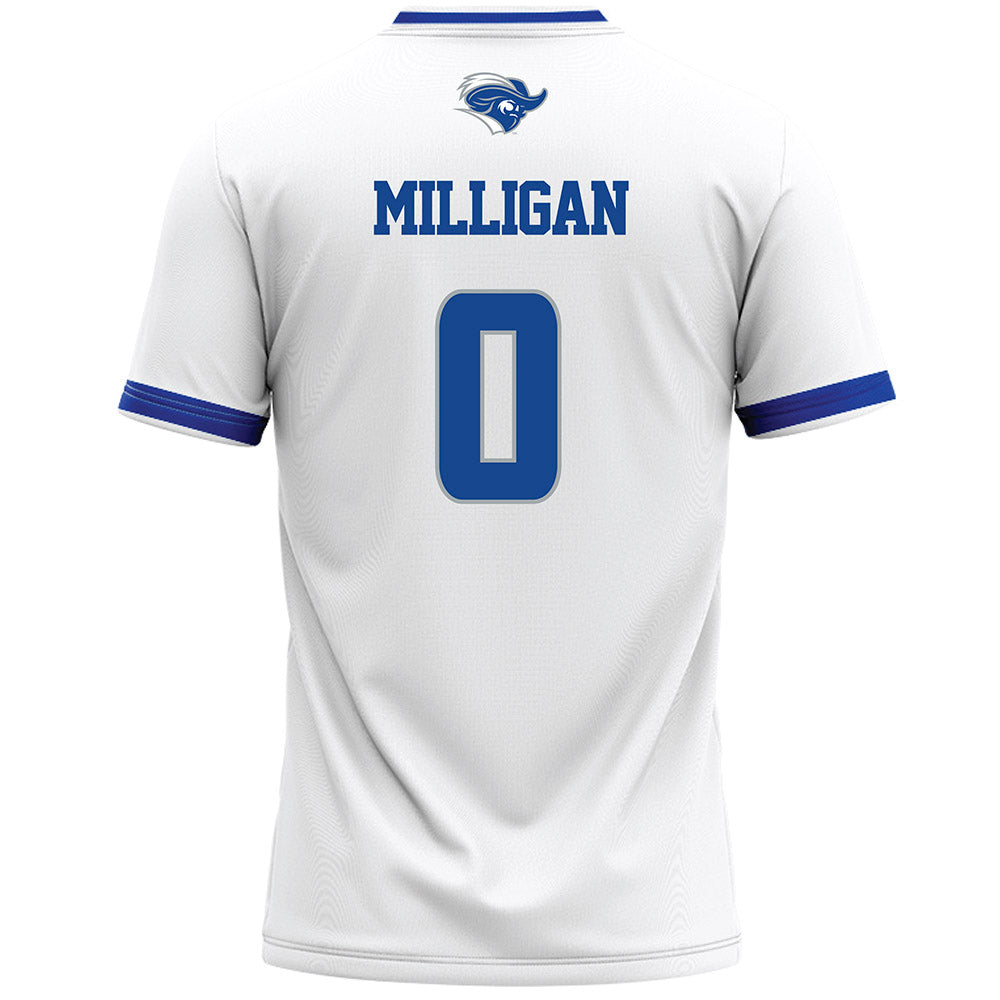 CNU - NCAA Men's Lacrosse : Ryan Milligan - White Lacrosse Jersey -1
