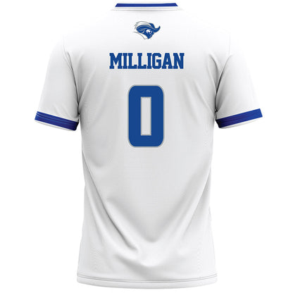 CNU - NCAA Men's Lacrosse : Ryan Milligan - White Lacrosse Jersey -1