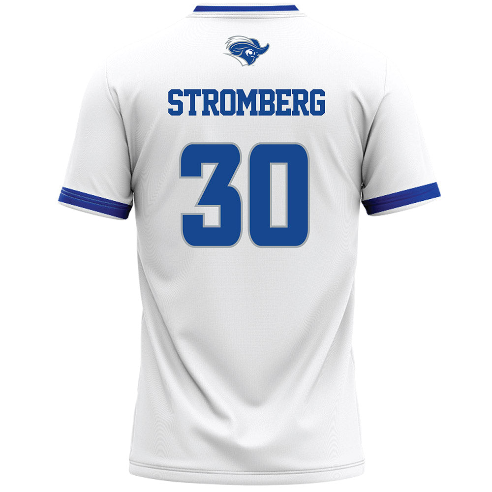 CNU - NCAA Men's Lacrosse : Jacob Stromberg - White Lacrosse Jersey-1