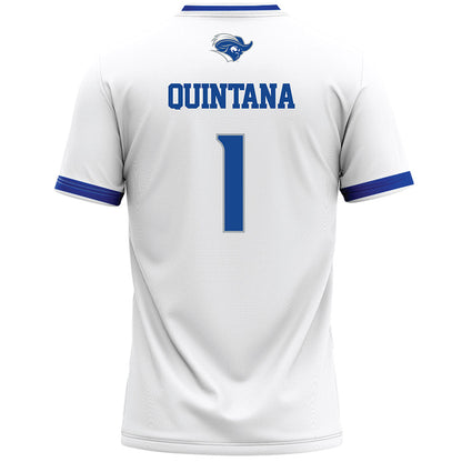 CNU - NCAA Men's Lacrosse : Sebastian Quintana - White Lacrosse Jersey -1